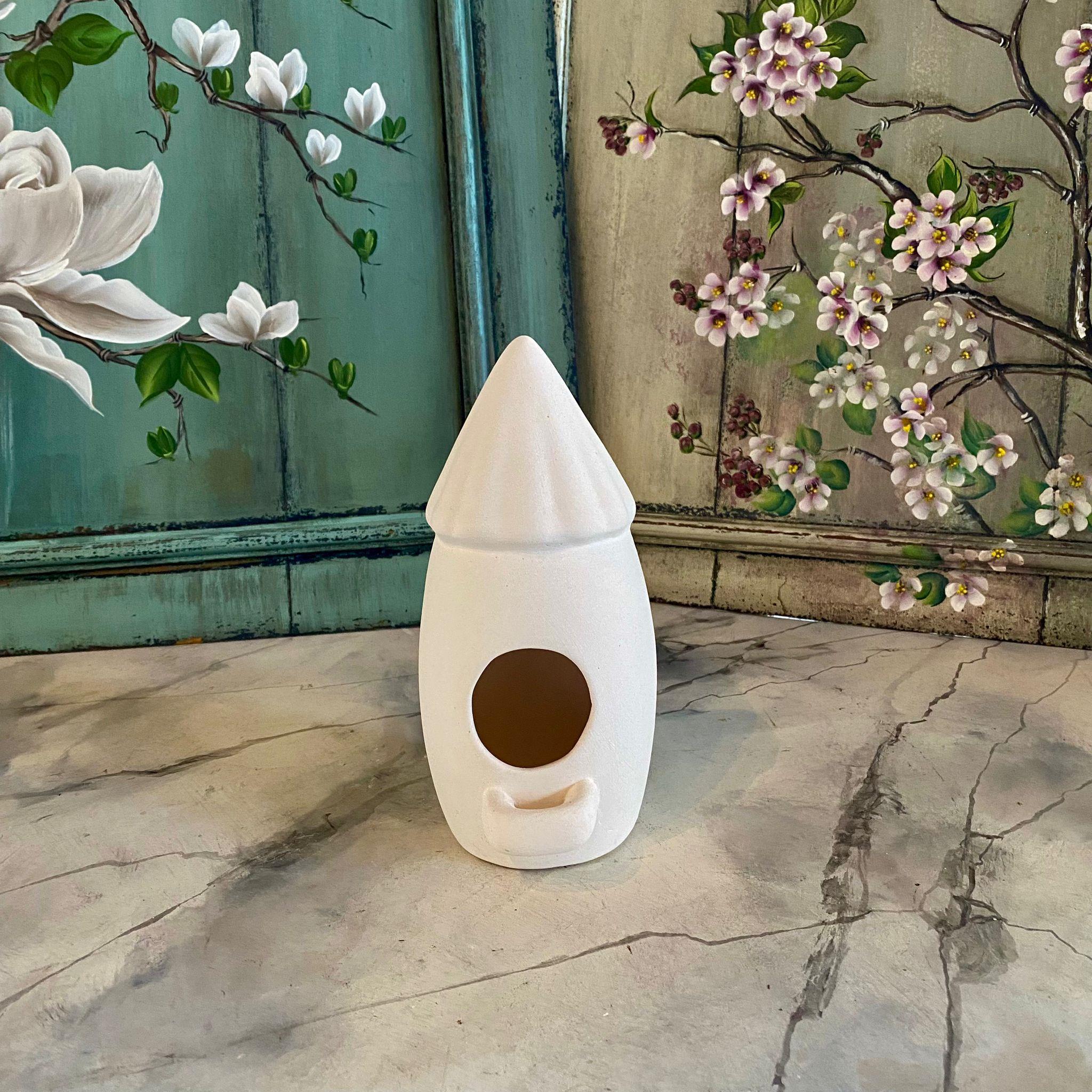 SERAMİK UZUN KUŞ EVİ