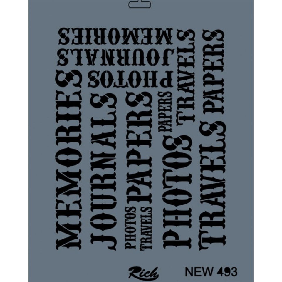 STENCİL NEW SERİ XL 493