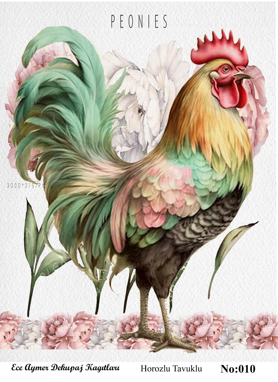 TAVUKLU HOROZLU DEKUPAJ 010