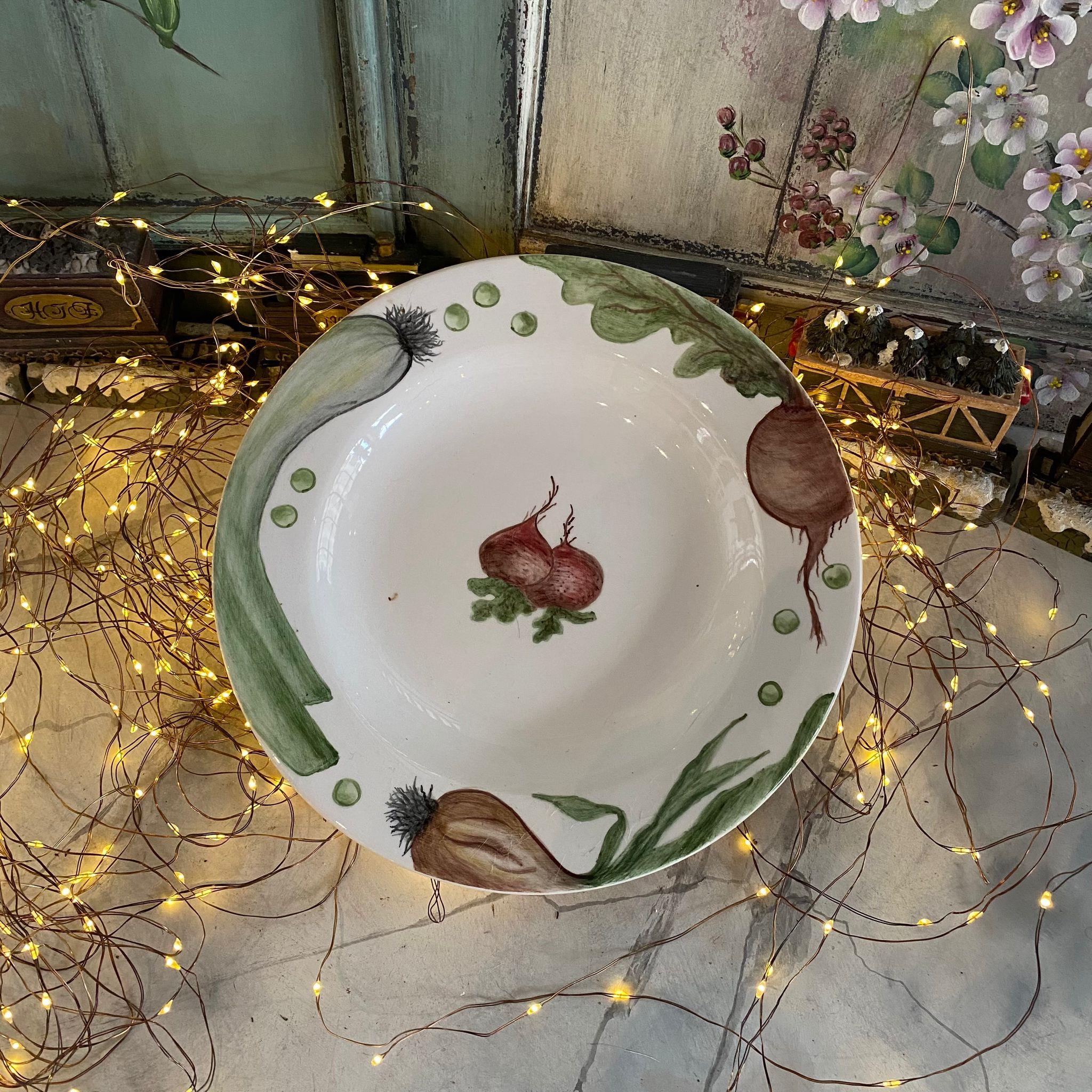 TURPLU ÇİNİ TABAK