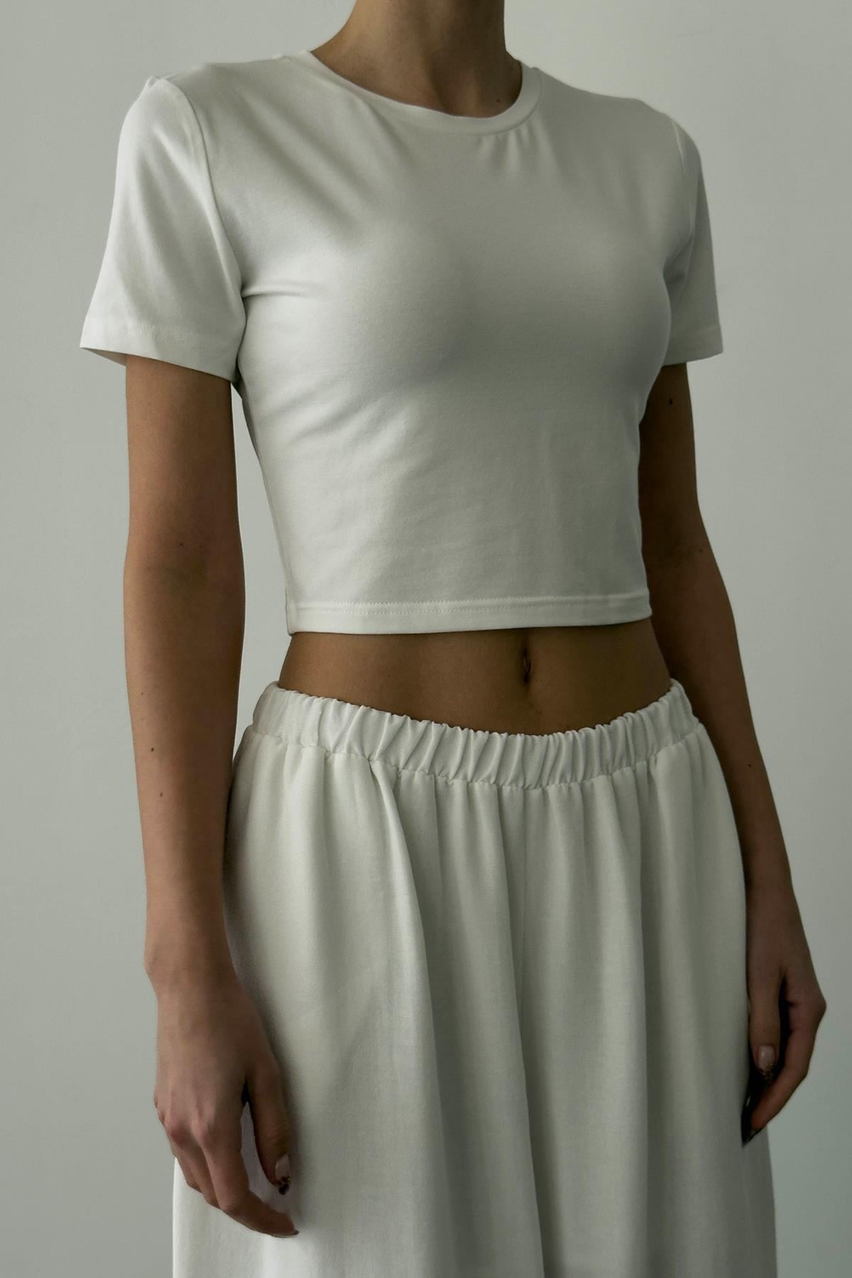 BASIC CROP T-SHIRT