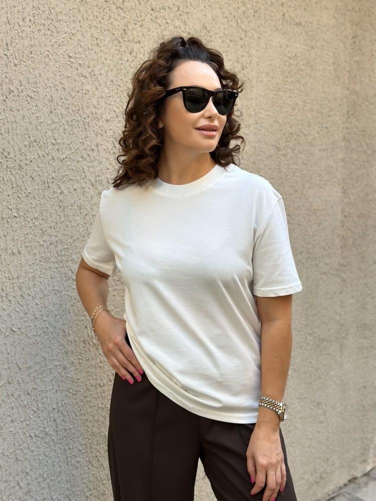 DEKORATİF DİKİŞLİ BASİC TSHİRT