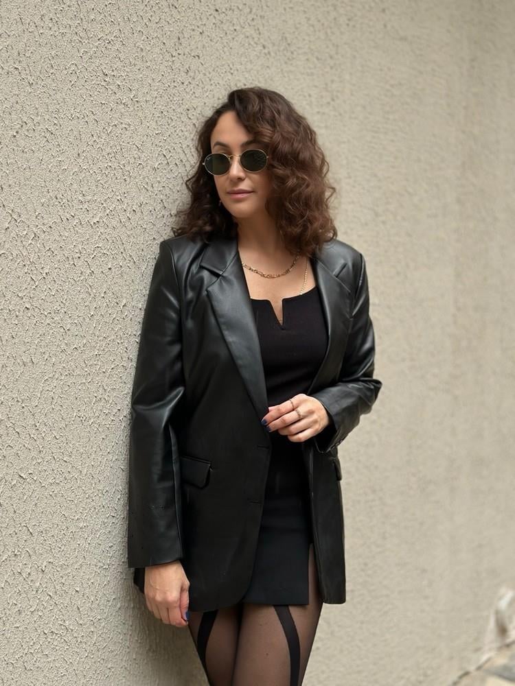 DERİ BLAZER CEKET