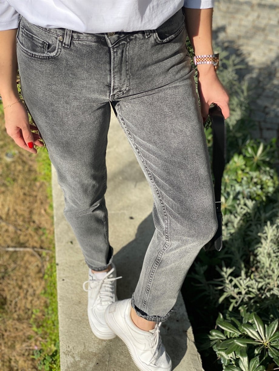 GRİ KAR GREY MOM JEAN