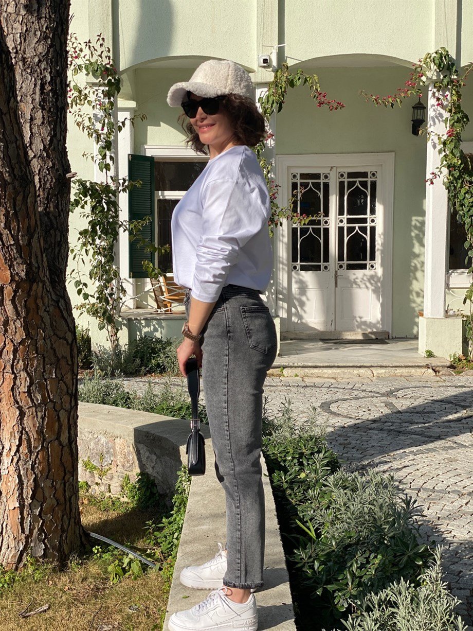 GRİ KAR GREY MOM JEAN