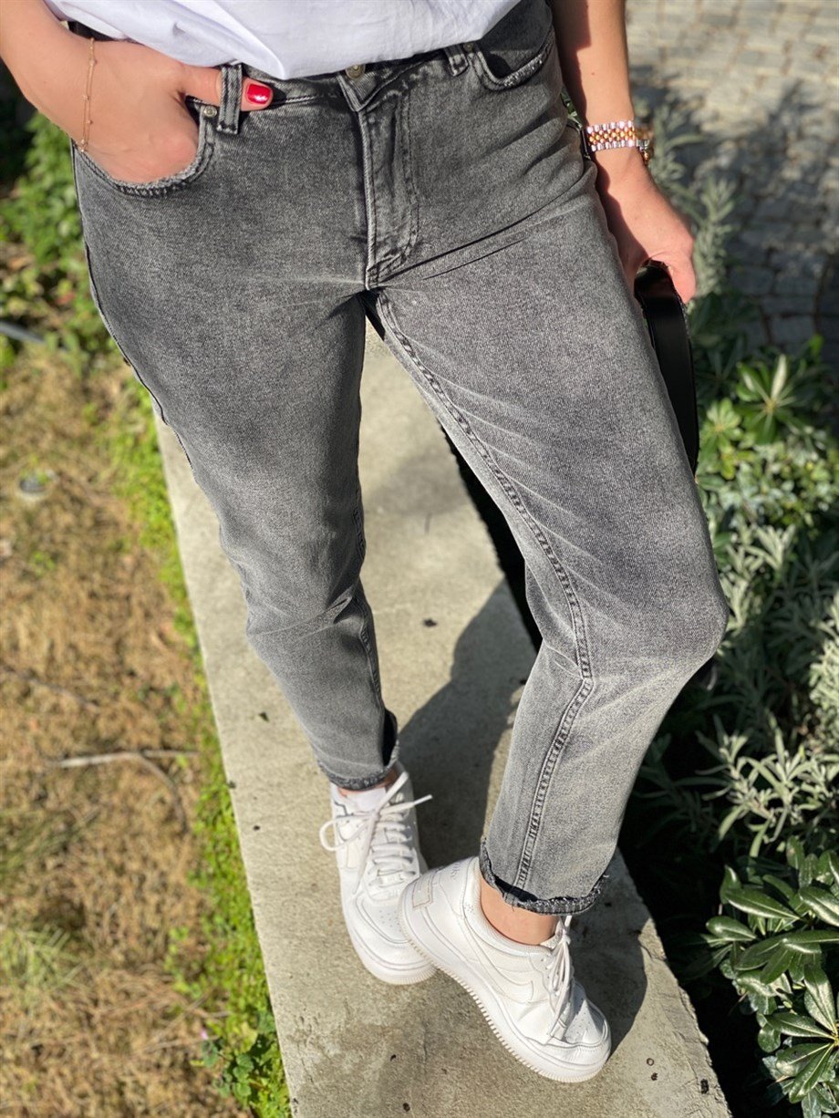 GRİ KAR GREY MOM JEAN