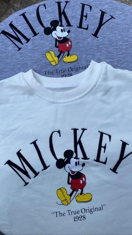 MİCKEY BASKI HAVLU SWEATSHİRT