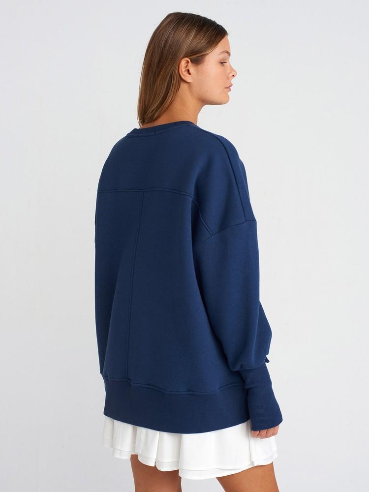 RİBANA DETAYLI OVERSİZE SWEATSHİRT