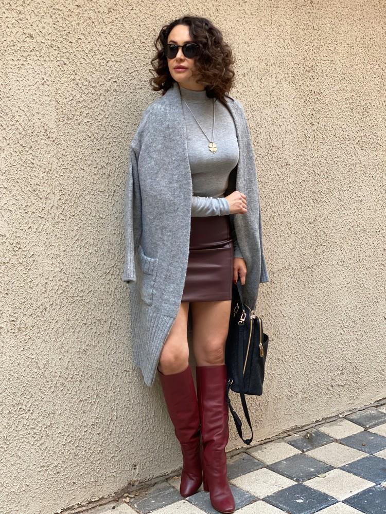 ŞAL YAKA CEP DETAY MİDİBOY HIRKA