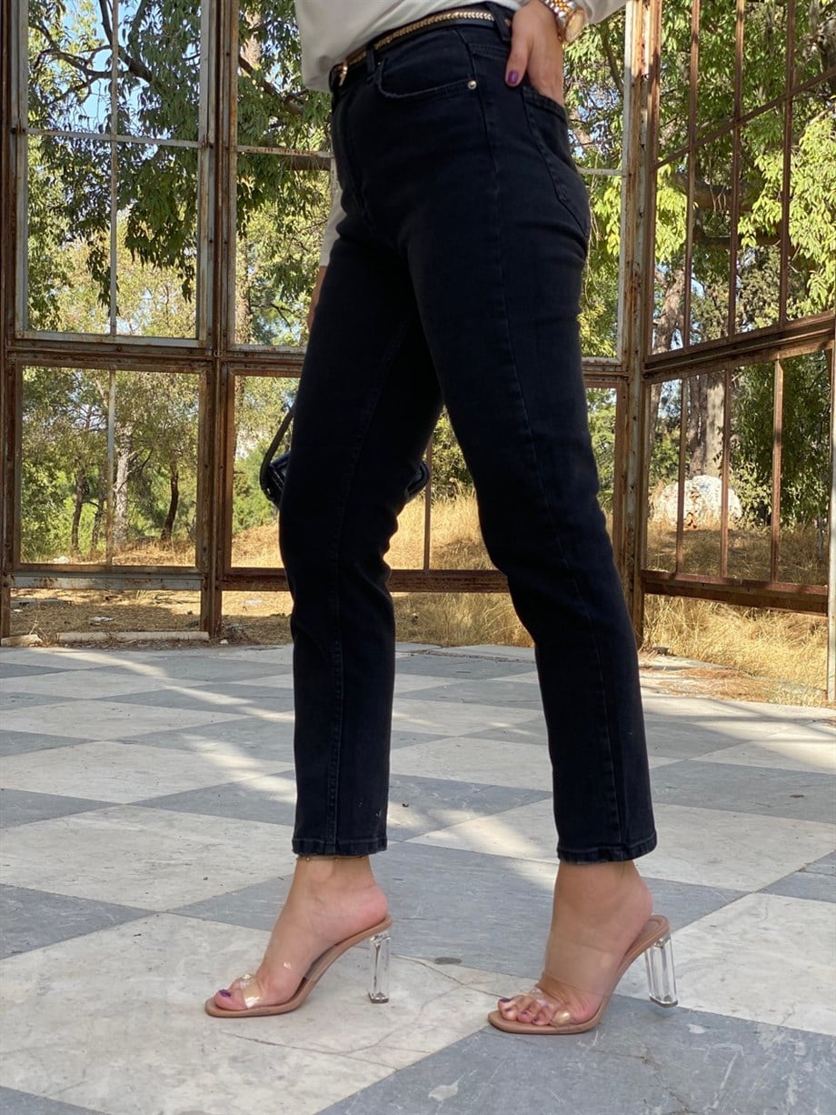 SİYAH BLACK MOM JEAN