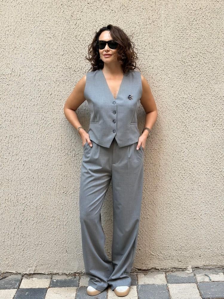 YELEK PANTOLON BELİ LASTİKLİ TAKIM