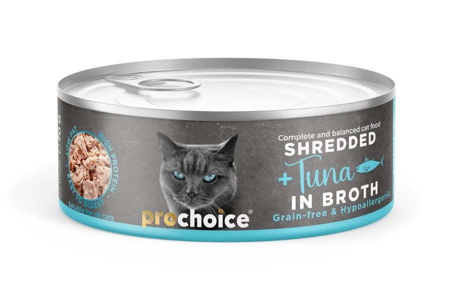 ProChoice Deluxe Shredded Tuna Kedi Konservesi 12x70 gr