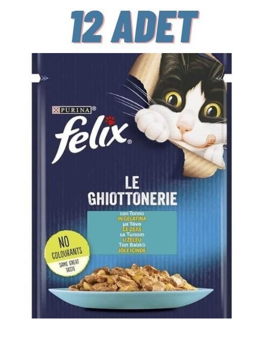 Felix Ton Balıklı Yetişkin Kedi Konservesi Pouch 12x85 Gr