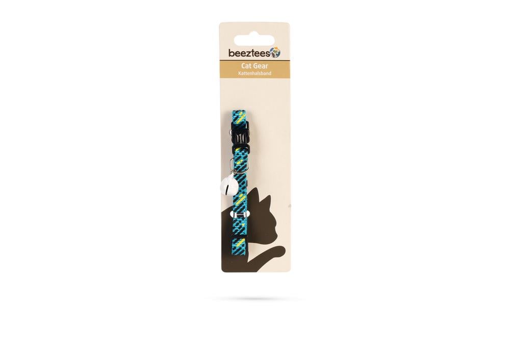 Beeztees Kedi Boyun Tasması, Zilli, Mavi, 20-30cm
