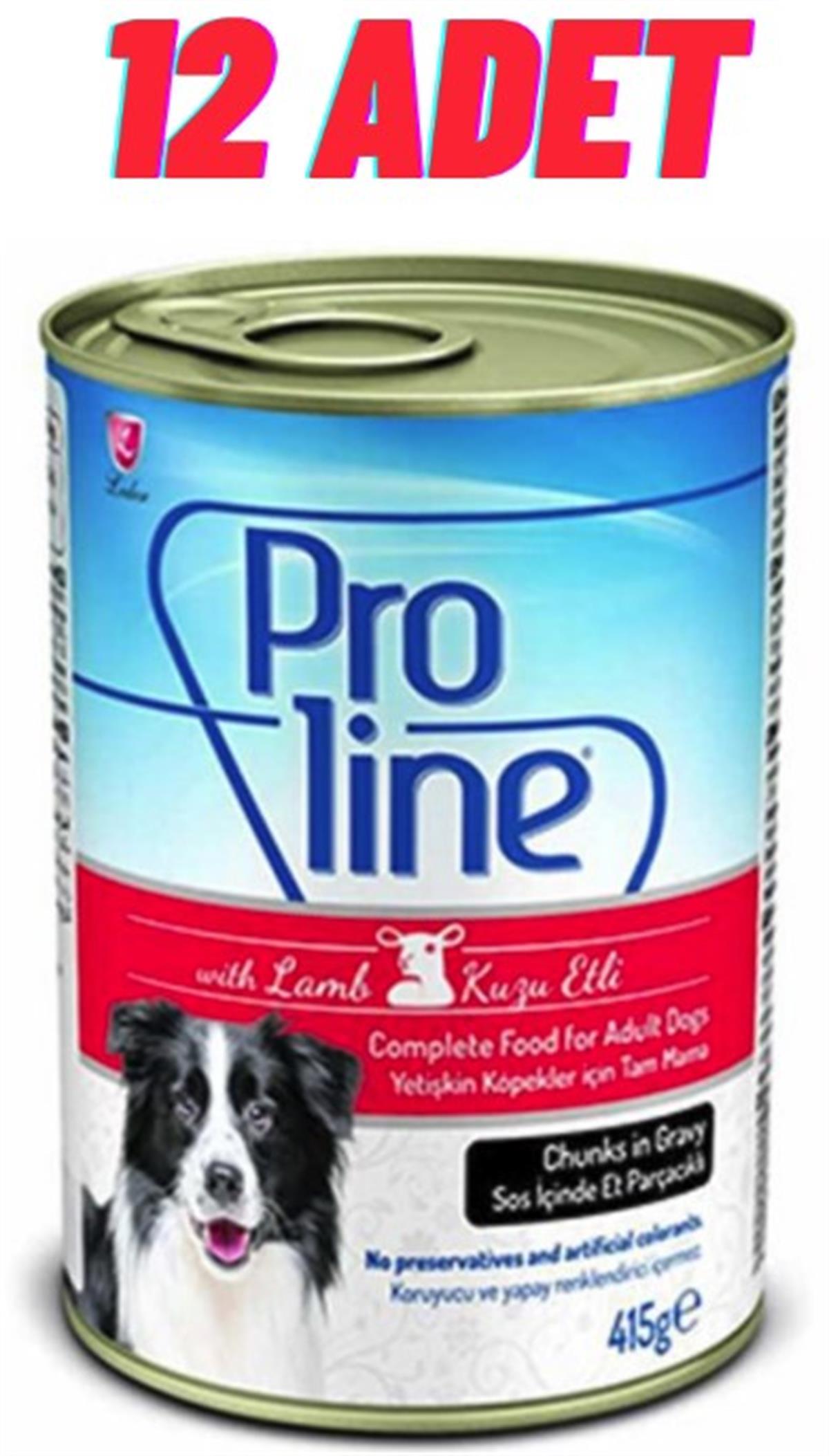 Proline Soslu Kuzulu Köpek Konservesi 12x415 Gr