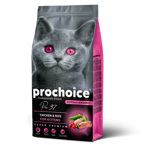 Prochoice Yavru Kediler İçin, Hipoalerjenik, Tavuk Etli Ve Pirinçli Kuru Mama 15 kg