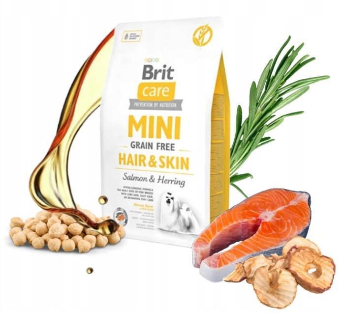 Brit Care Tahılsız Mini Hair Skin Somonlu Köpek Maması 2 Kg