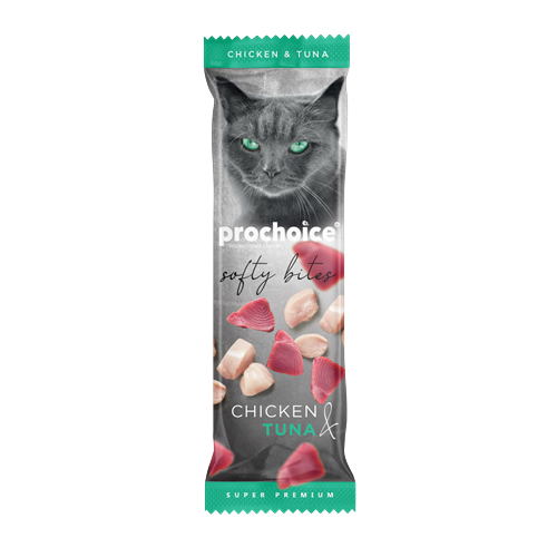 Prochoice Softy Bites Chicken & Tuna Kediler için Yumuşak Atıştırmalık 10 gr x 24 adet