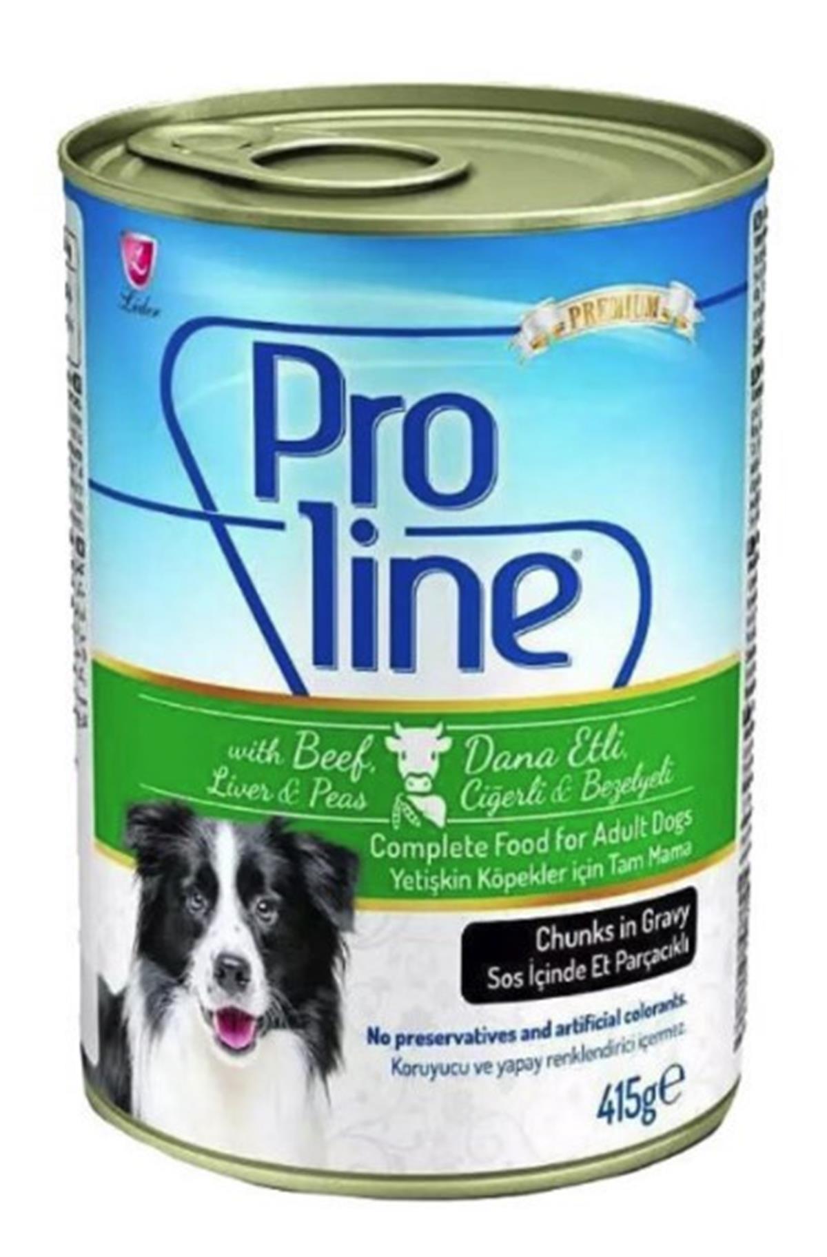 Proline Soslu Dana Etli Ciğerli Köpek Konservesi 405 Gr