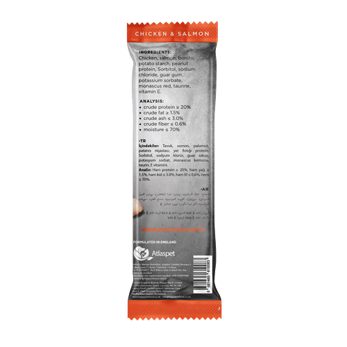 Prochoice Softy Bites Chicken & Salmon Kediler için Yumuşak Atıştırmalık 10 gr x 24 adet