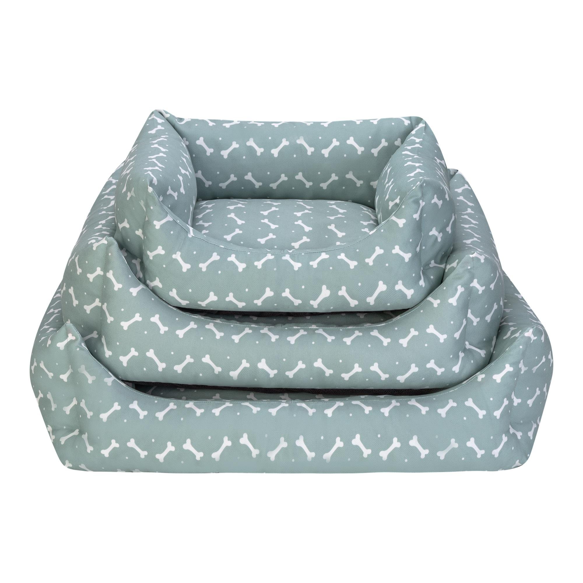 Pet Comfort Uniform Bone Mint-Beyaz Kedi ve Köpek Yatağı M 60x50cm