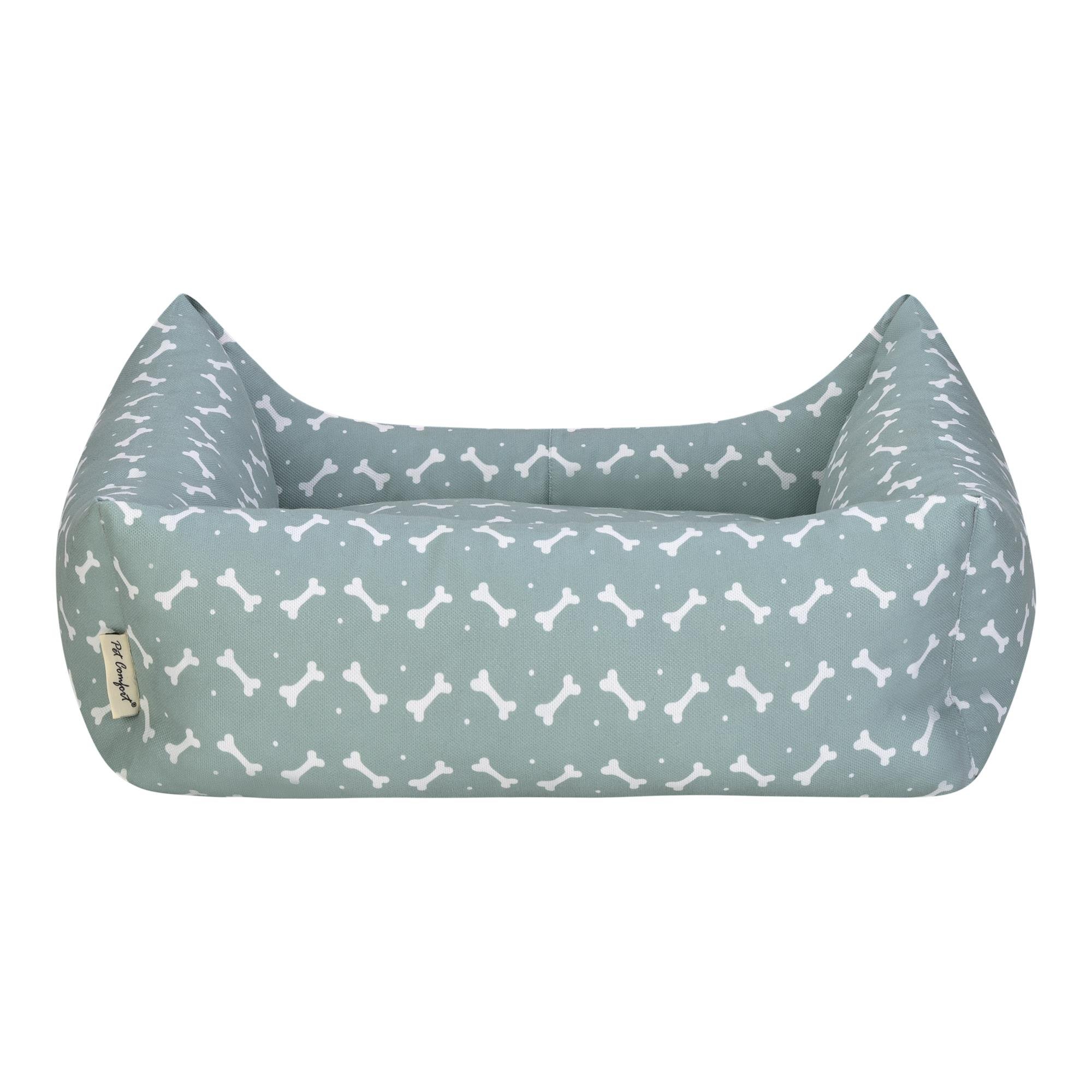 Pet Comfort Uniform Bone Mint-Beyaz Kedi ve Köpek Yatağı M 60x50cm