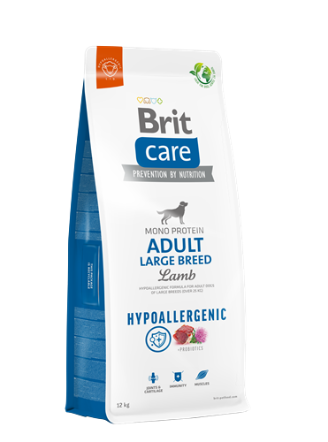 Brit Care Yetişkin Köpekler İçin, Tek Proteinli, Hipoalerjenik, Kuzu Etli Kuru Mama 12 kg