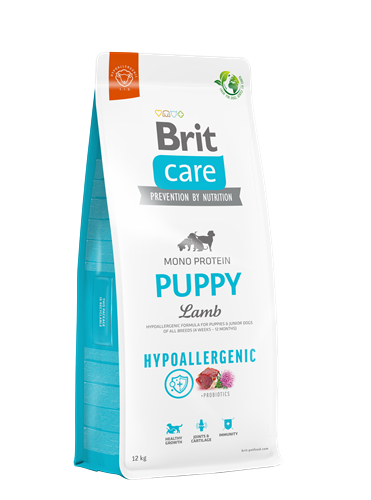 Brit Care Yavru Köpekler İçin Tek Proteinli, Hipoalerjenik, Kuzu Etli Kuru Mama 12 kg