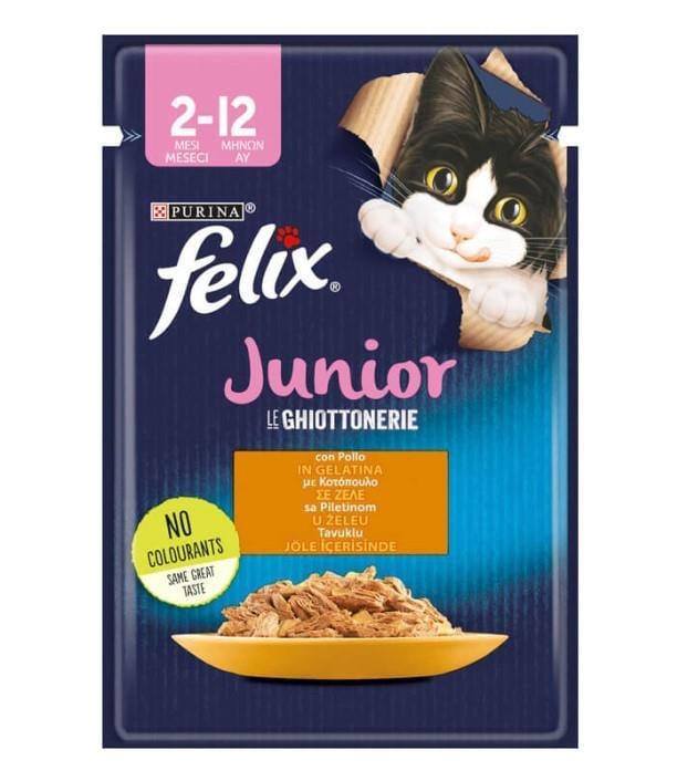 Felix Tavuklu Junior Yavru Kedi Konservesi Pouch 85 Gr