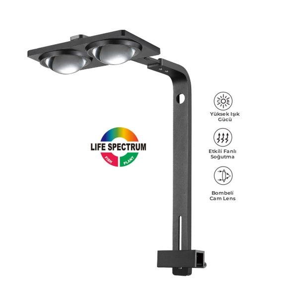 Coco 20W Rgb Mod Ayarlı Led Akvaryum Aydınlatma 200x80 Mm