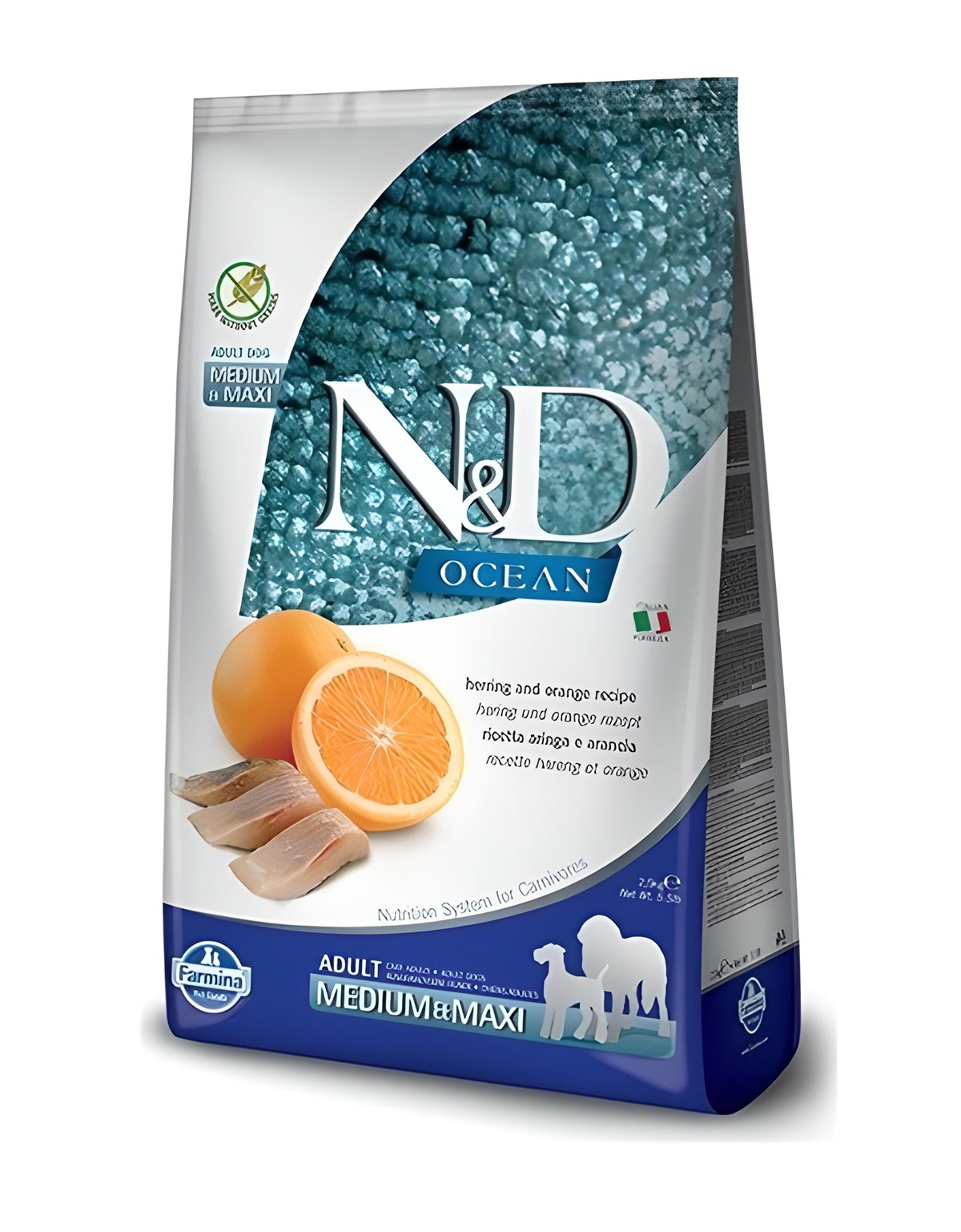 N&D Ocean Ringa Balık&Portakal Tahılsız Köpek Maması 2,5 Kg