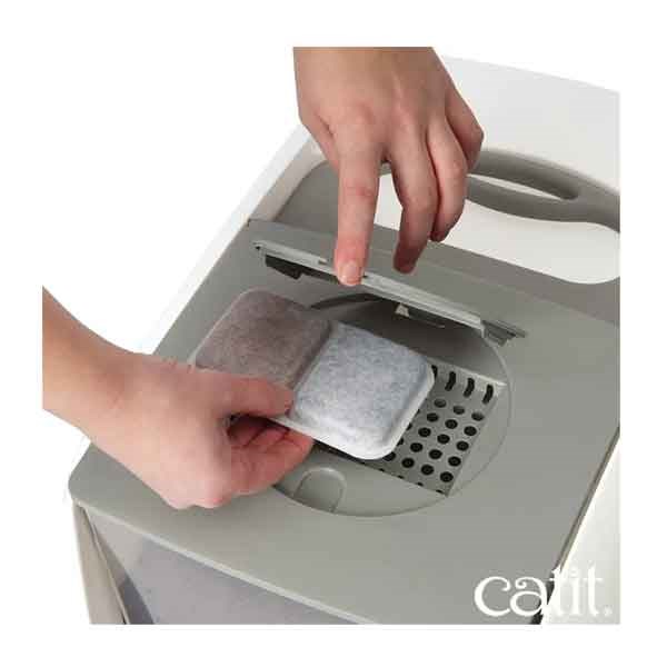 Catit Kapalı Kedi Tuvalet Kabini Koyu Gri