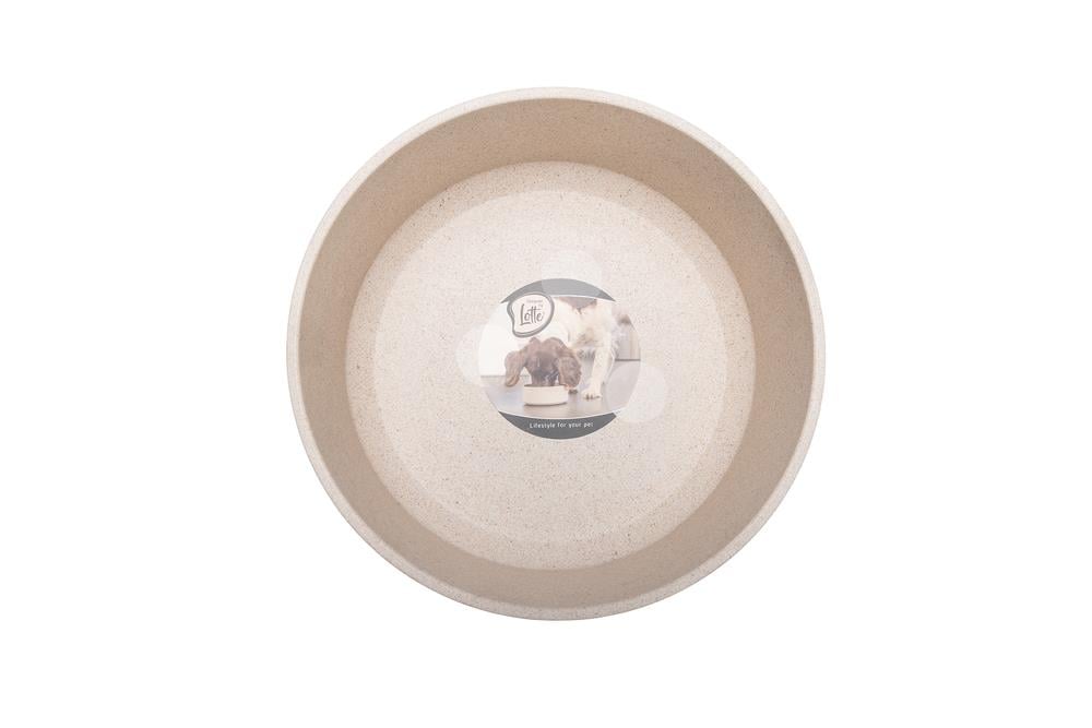 Beeztees DBL Köpek Mama Su Kabı, Bambu, Bej, 21cm, 1430ml
