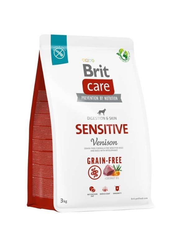 Brit Care Sensitive Geyikli Tahılsız Tüm Irklar Için Yetişkin Köpek Maması 3 kg