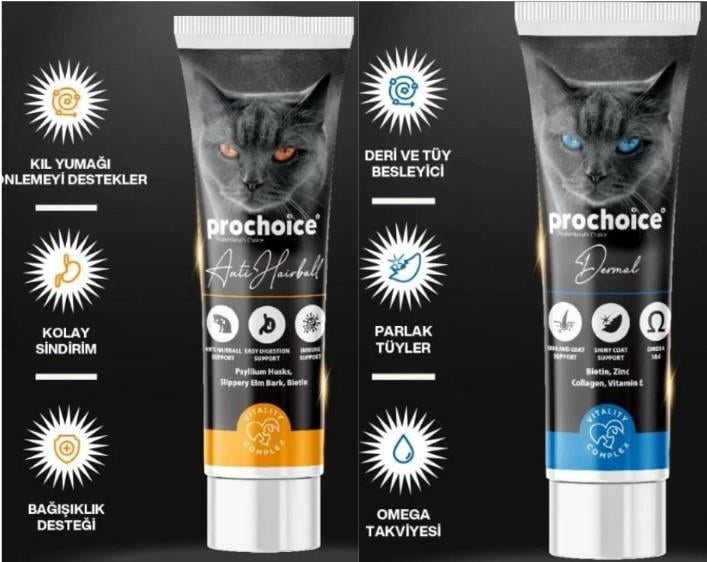 ProChoice Anti Hairball 100 ml + Dermal Paste 100 ml