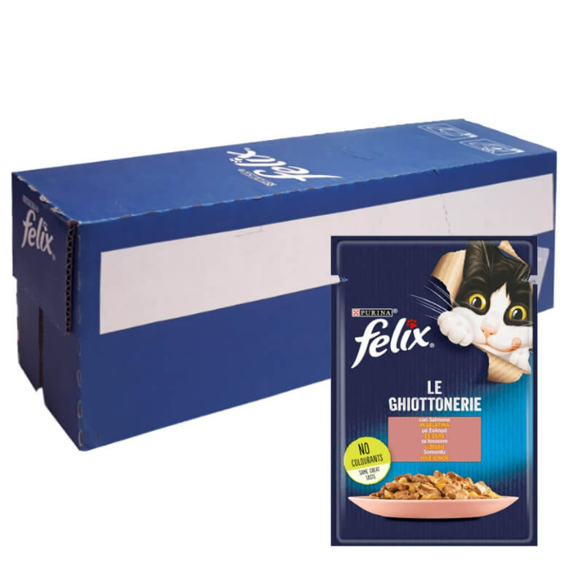 Felix Somon Balıklı Yetişkin Kedi Konservesi Pouch 85 Gr