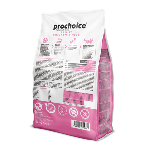 Prochoice Yavru Kediler İçin, Hipoalerjenik, Tavuk Etli Ve Pirinçli Kuru Mama 2 kg