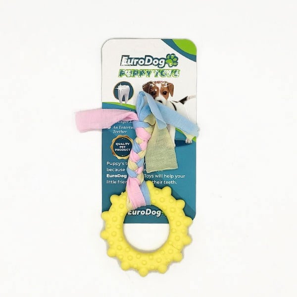EuroDog Puppy Toys Sarı Çark Diş Kaşıma Oyuncağı