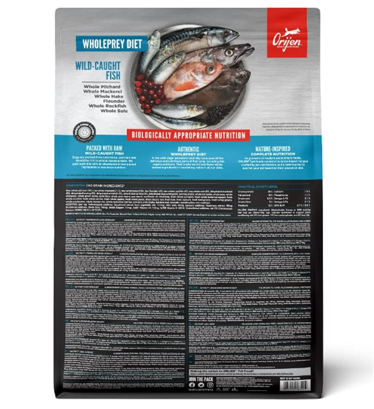 Orijen 6 Six Fish Tahılsız Balıklı Yetişkin Köpek Maması 2 Kg