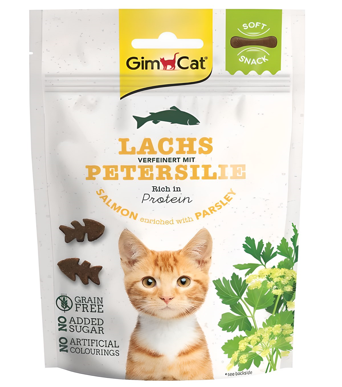 Gimcat Soft Snacks Salmon & Parsley Tahılsız Kedi Ödülü 60 Gr