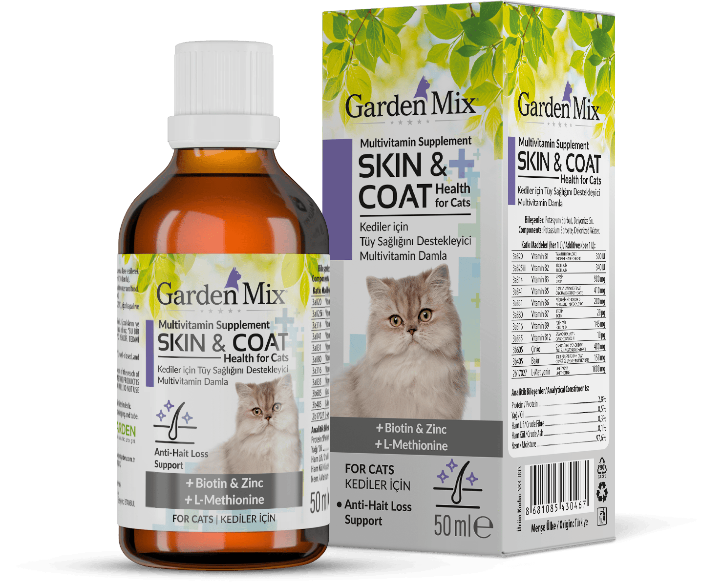 Garden Mix Kedi Tüy Sağlığı Damlası 50 Ml