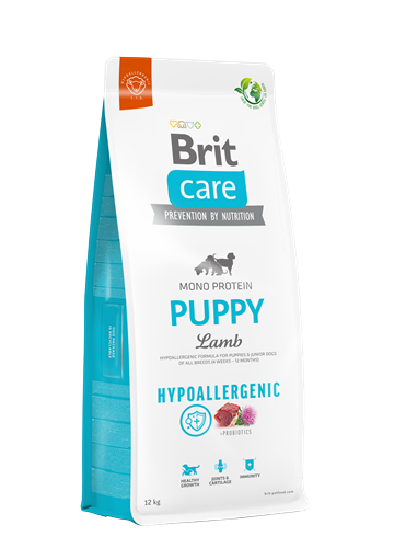 Brit Care Yavru Köpekler İçin Tek Proteinli, Hipoalerjenik, Kuzu Etli Kuru Mama 12 kg