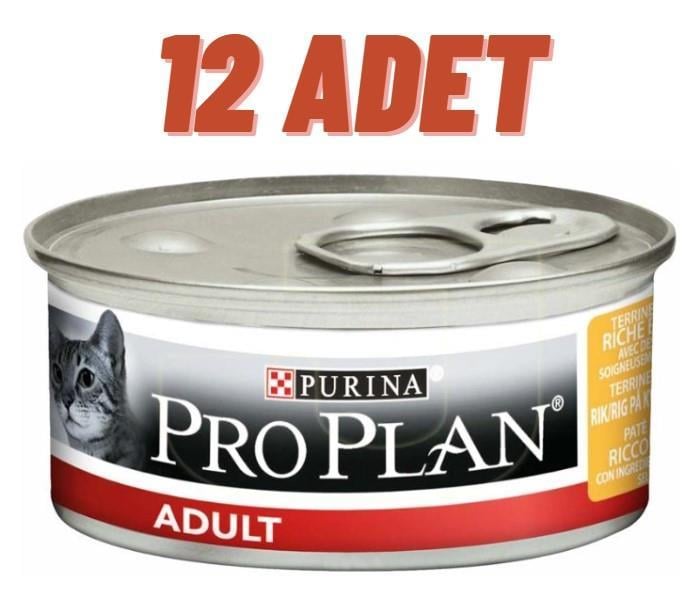 Pro Plan Tavuklu Yetişkin Kedi Konservesi 12x85 Gr