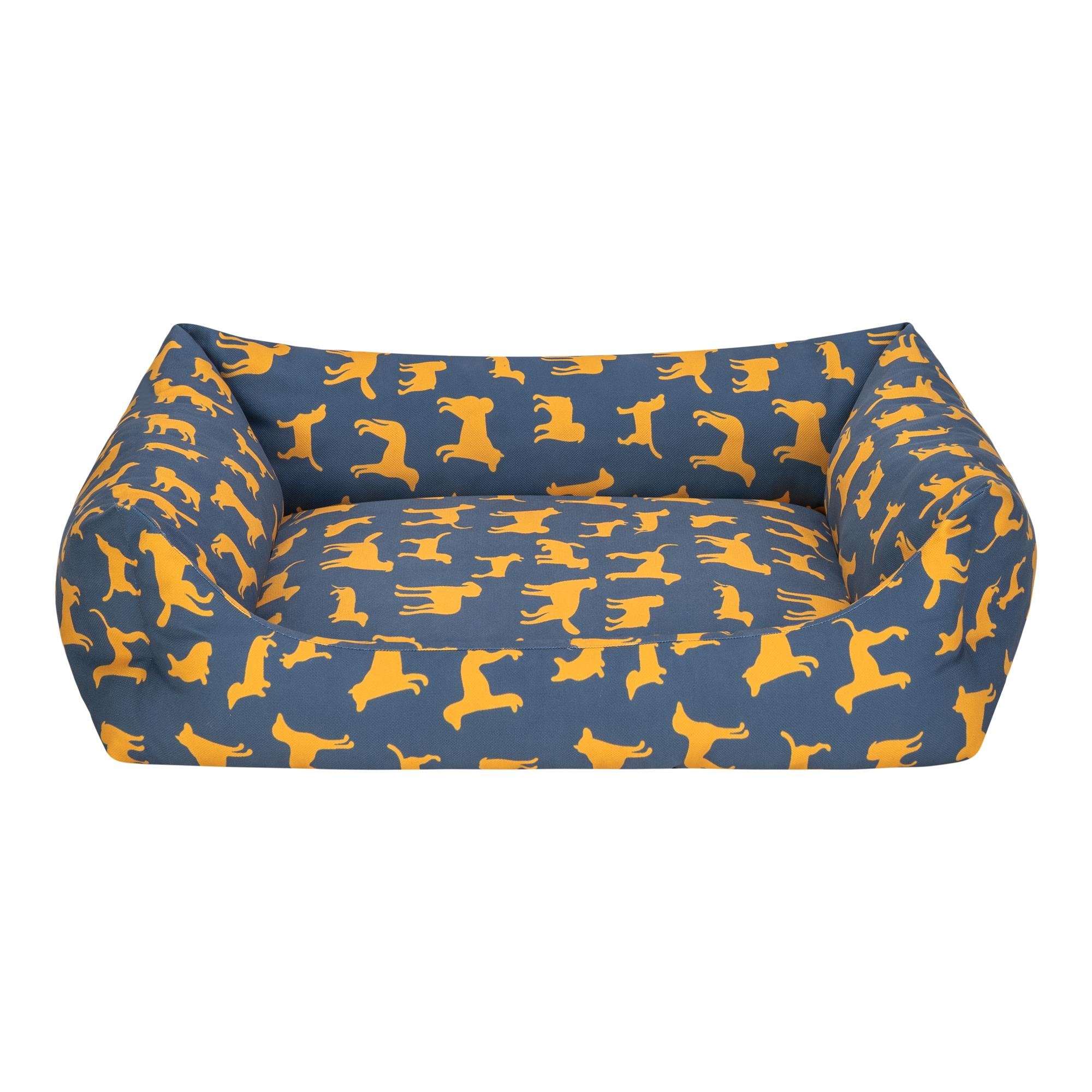 Pet Comfort Uniform Lacivert-Sarı Köpek Yatağı L 70x60cm