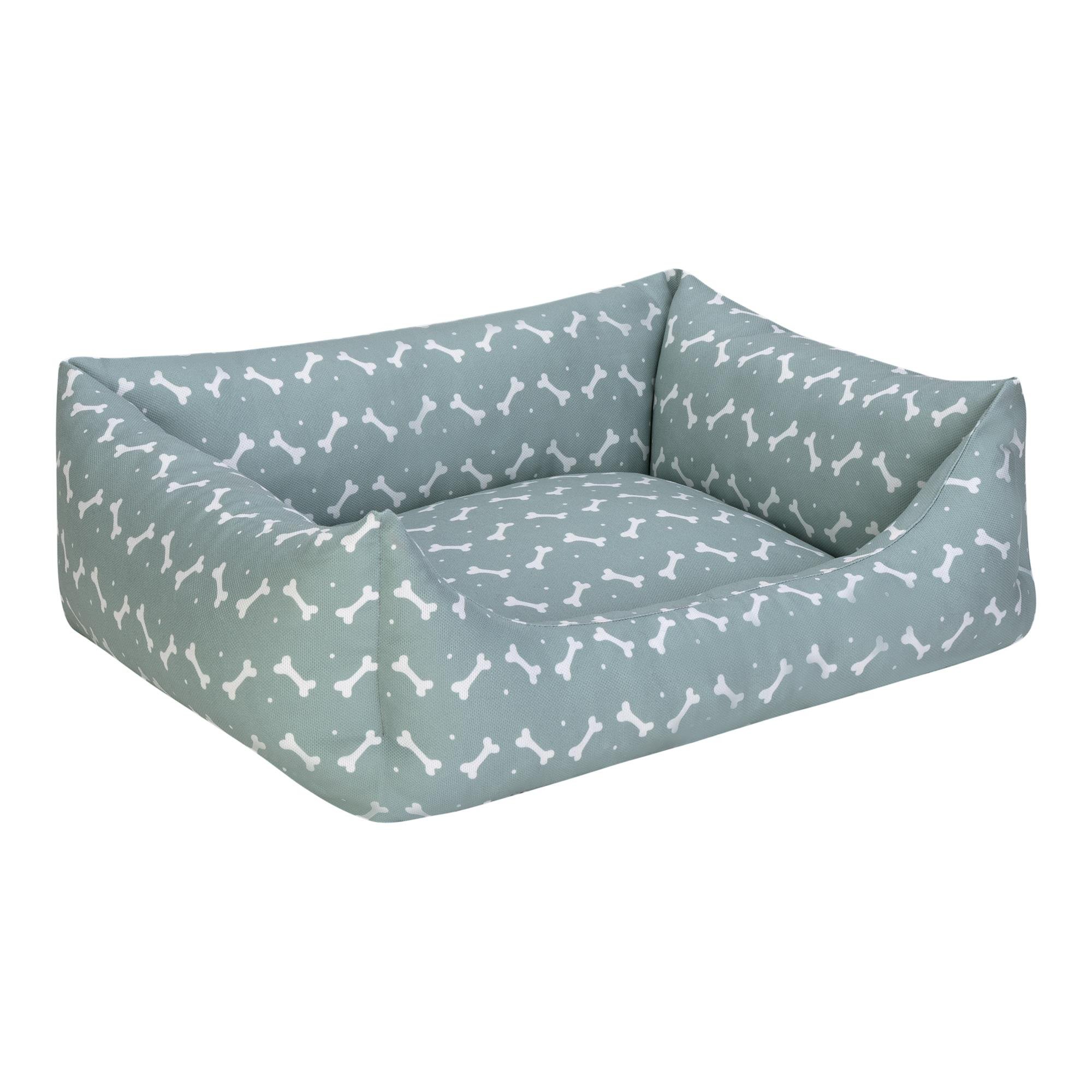 Pet Comfort Uniform Bone Mint-Beyaz Kedi ve Köpek Yatağı M 60x50cm