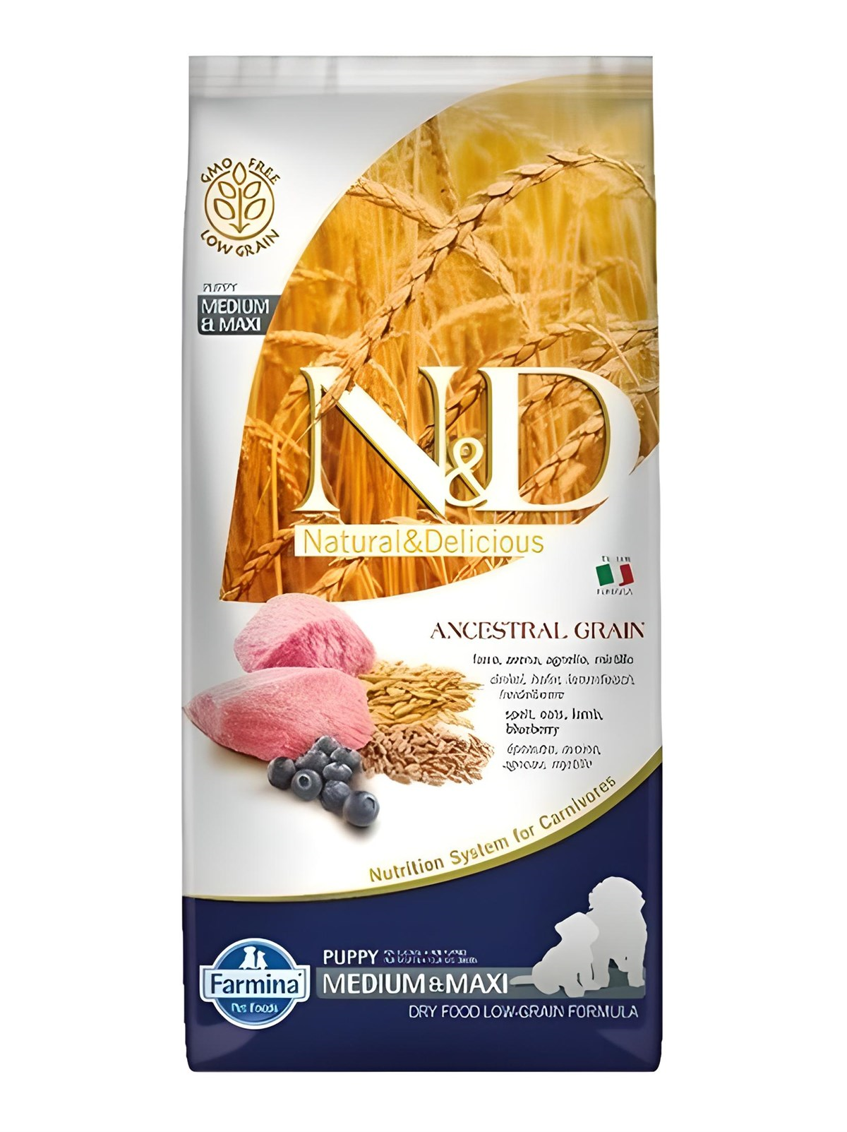 N&D Low Kuzu&Yaban Mersin Orta Büyük Irk Yavru Köpek Maması 12 Kg