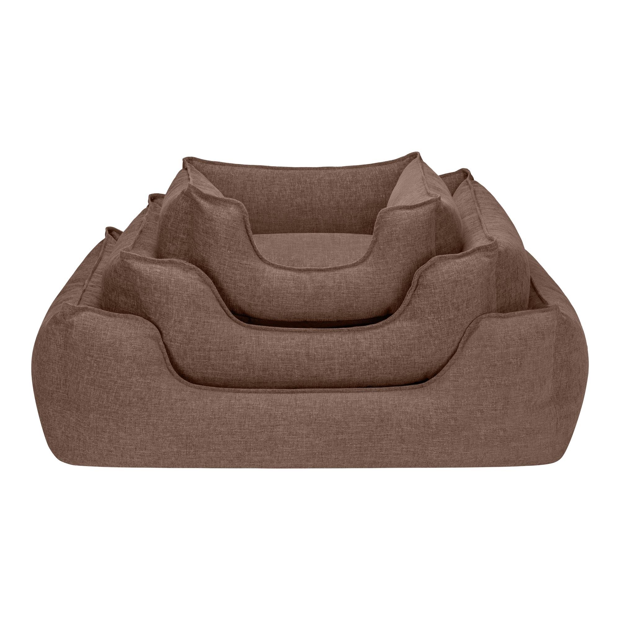 Pet Comfort Alpha  Açık Kahverengi Köpek Yatağı L 105x85cm