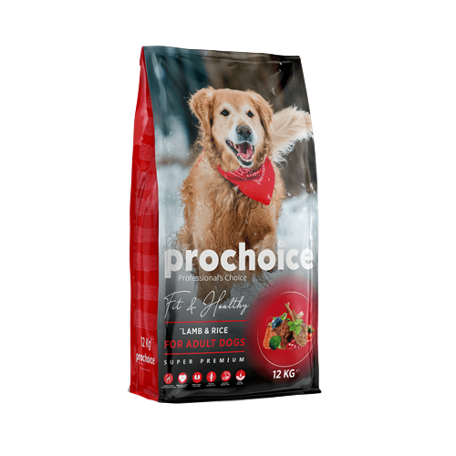 Prochoice Yetişkin Köpekler İçin, Hipoalerjenik, Kuzu Etli Ve Pirinçli Kuru Mama 12 kg