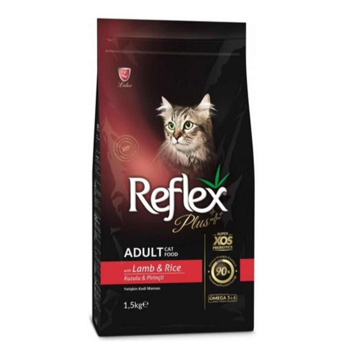 Reflex Plus Kuzu Pirinç Yetişkin Kedi Mama 1,5 Kg