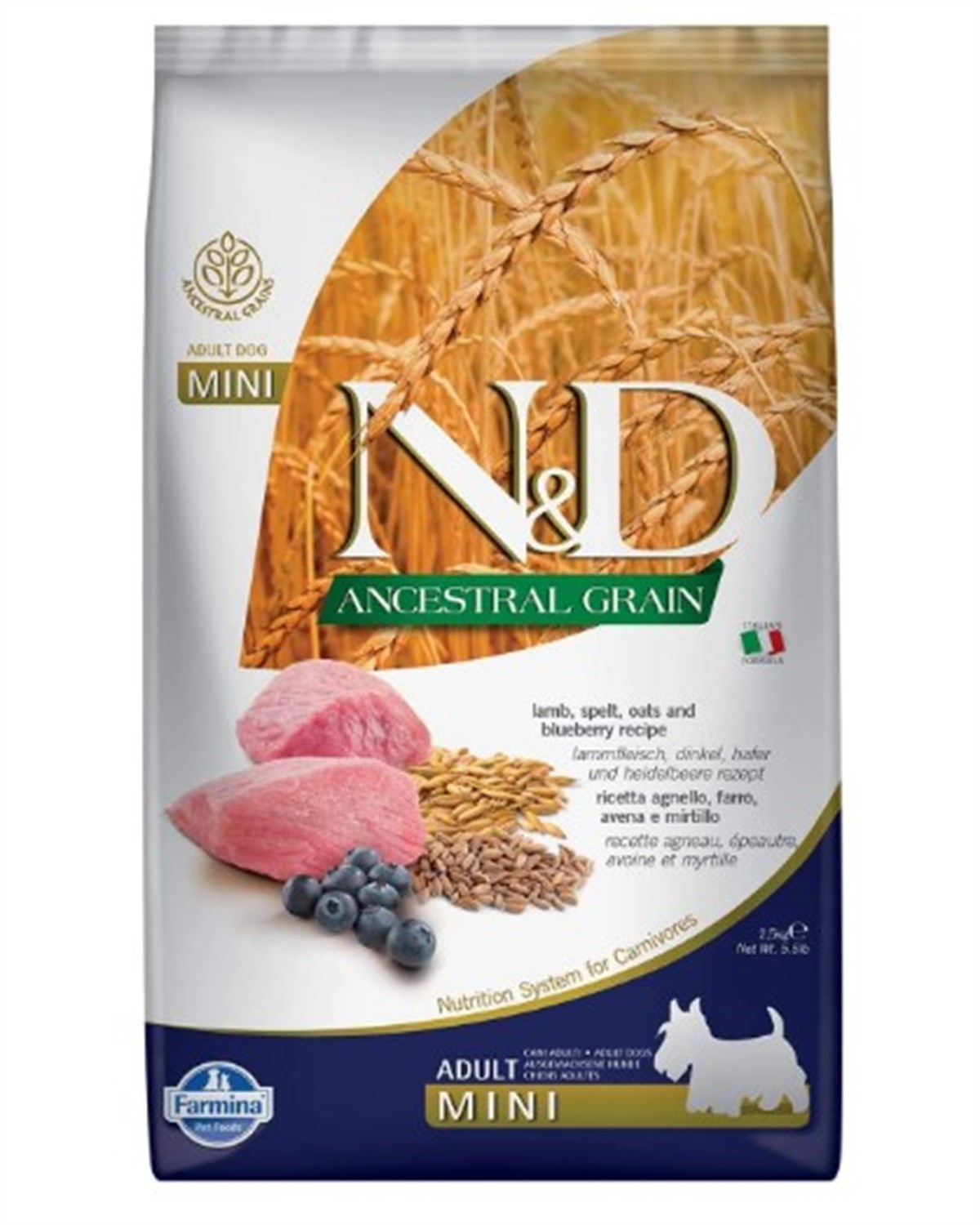 N&D Low Kuzu&Yaban Mersini Yetişkin Küçük Irk Köpek Maması 2,5 Kg